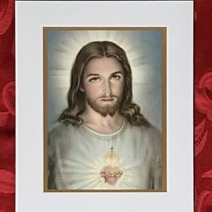 First Holy Communion – Jesus with Gold Border