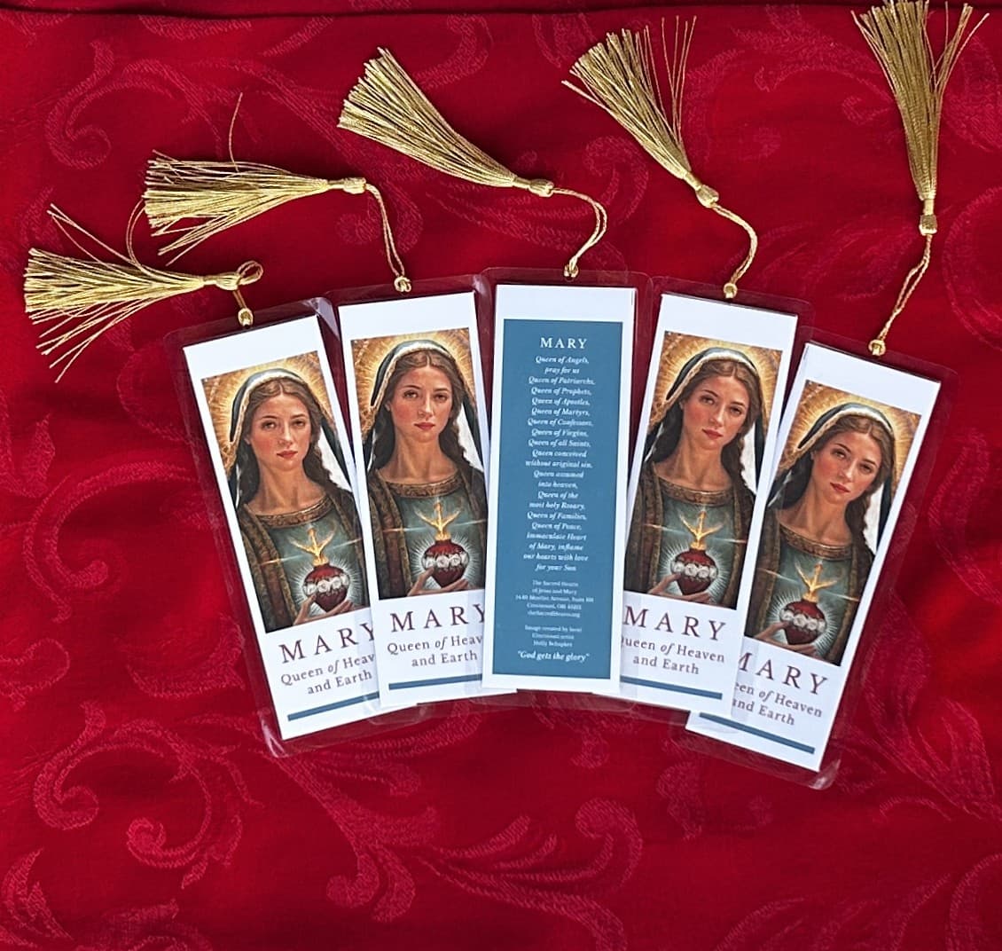 Immaculate Heart of Mary bookmarks, Five