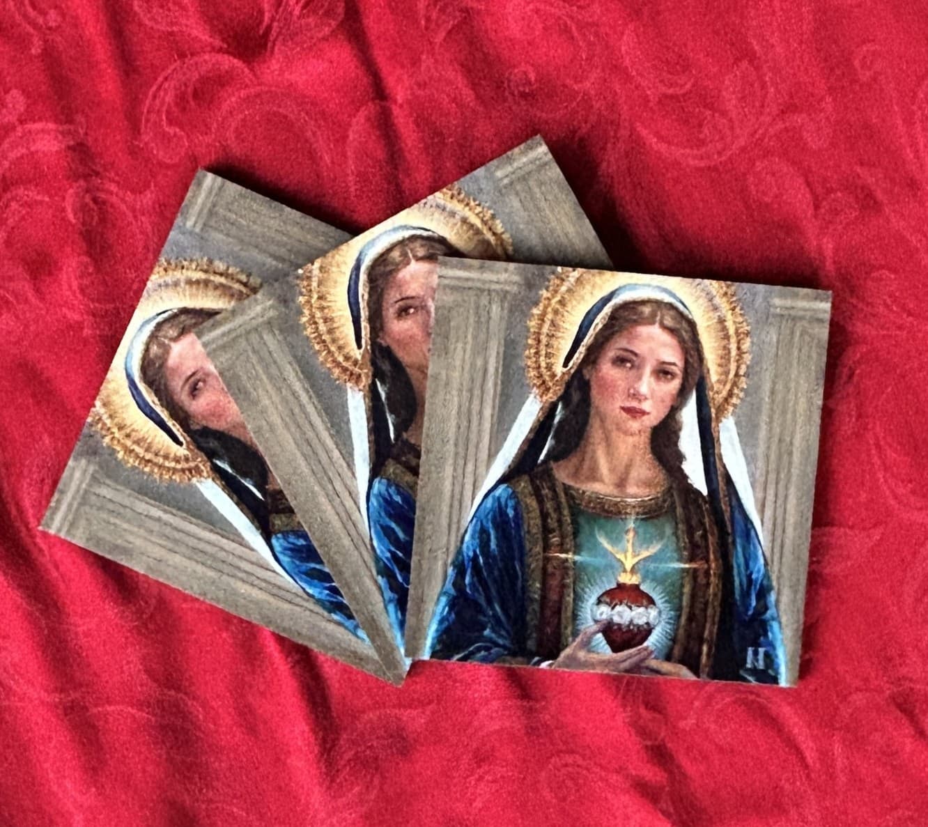 Immaculate Heart of Mary, 8x8 inches