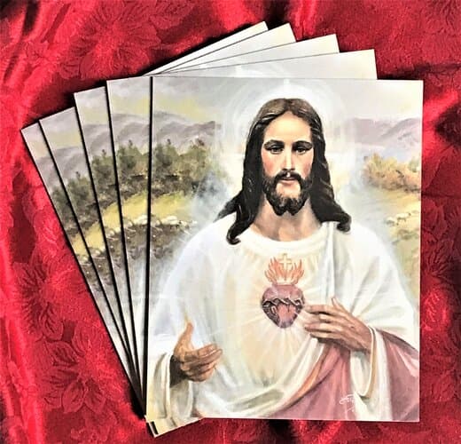 Sacred Heart of Jesus, C, 8x10 inches