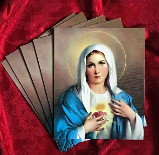 Immaculate Heart of Mary, B, 12x16 inches
