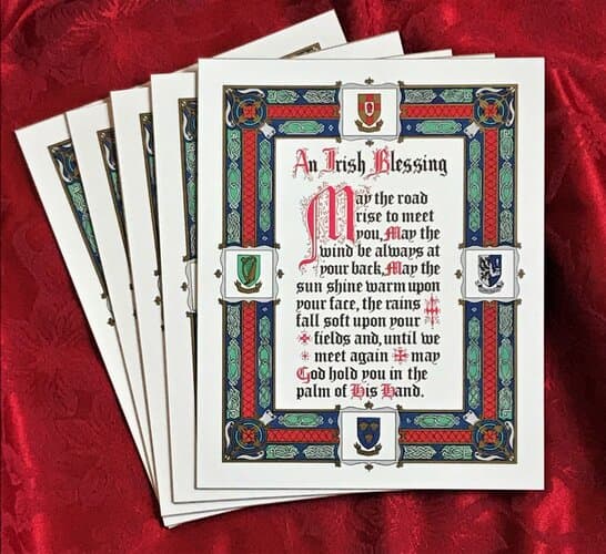 Irish Blessing, 8x10 inches