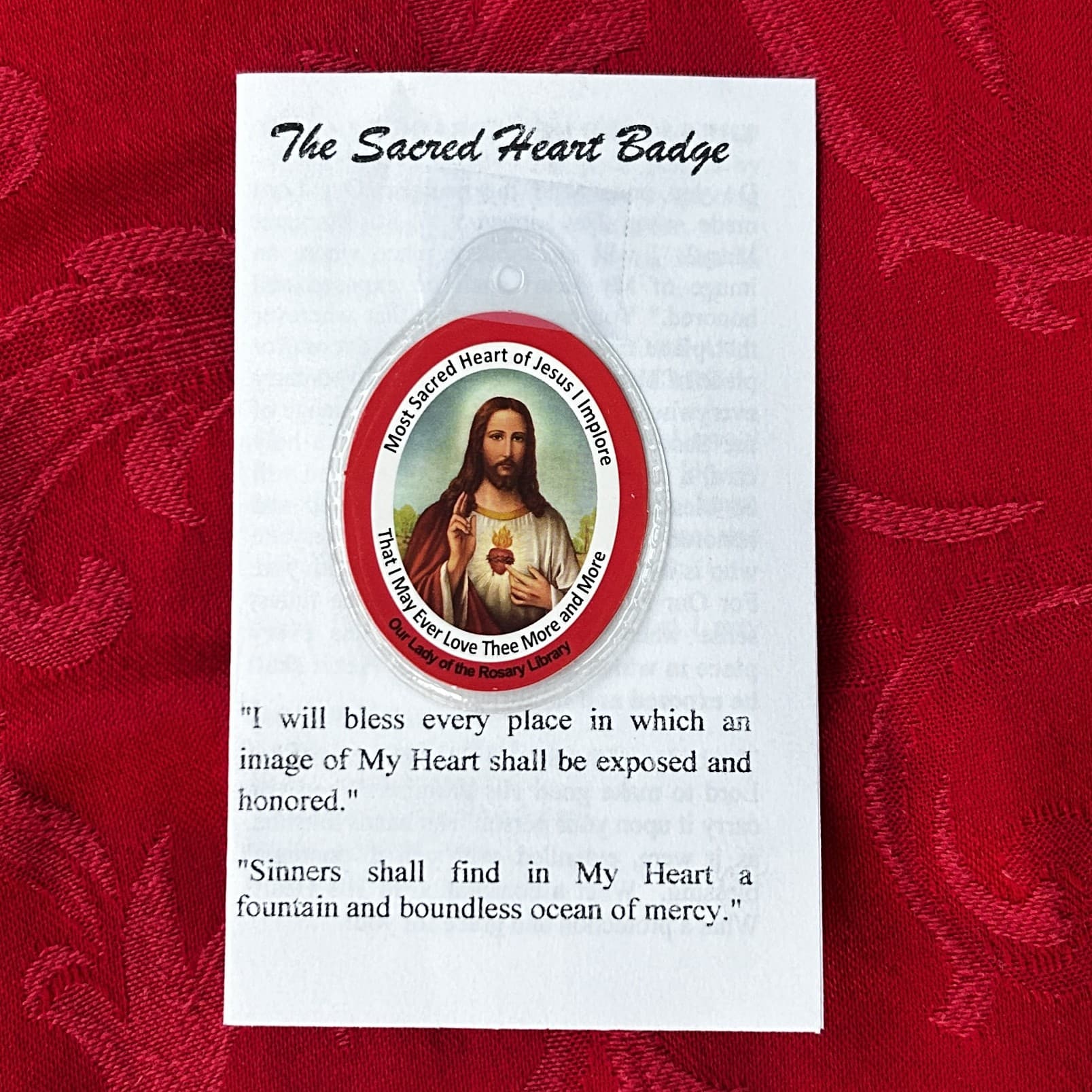 Sacred Heart Badges